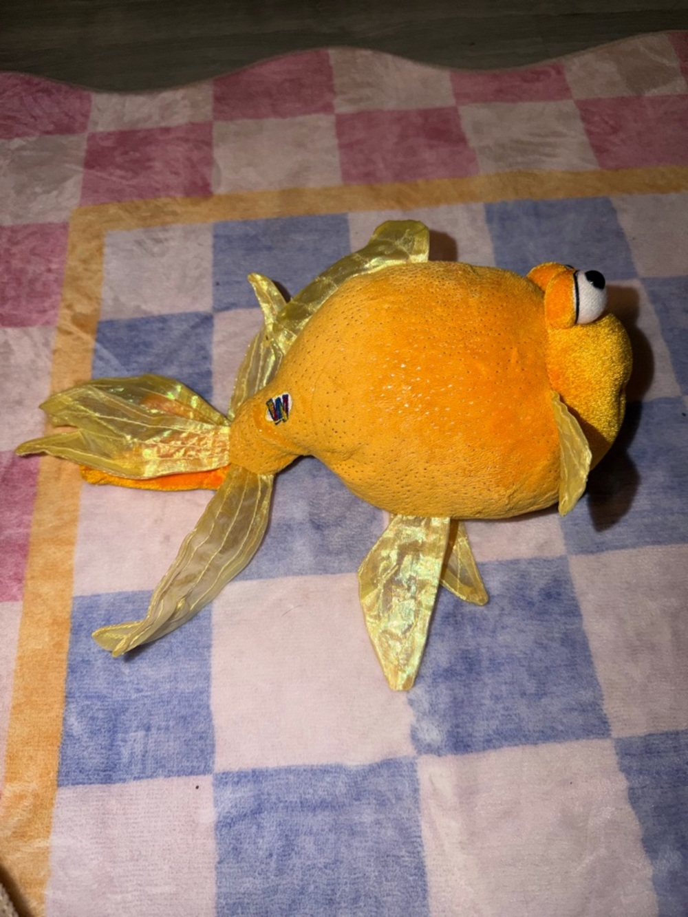 Yellow/orange webkinz Goldfish Stuffed Toy - Soft Fish Plush